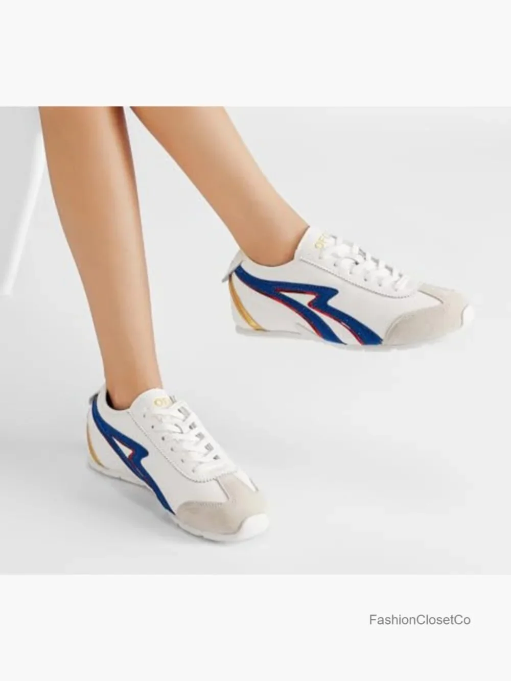 Retro Fashion Sneakers Thin Sole Casual Walking Comfort Lightweight Tennis - Picture 6 of 7